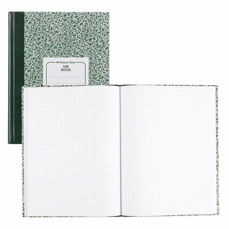 National 53110 Lab Notebook, Quadrille Rule, 10 1/8 x 7 7/8, White, 96 Sheets