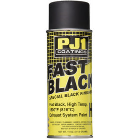PJ1 16-HIT Flat Black Hi-Temp Spray Paint (Aerosol), 11 oz