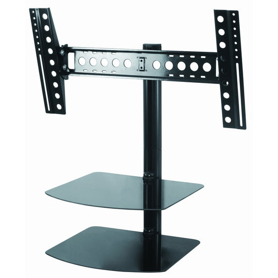 AVF ESL822B-T Tilt and Turn TV Mount with 2 AV Shelves, and Cable Management System for 37-Inch to 60-Inch TV - Black