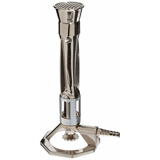 Humboldt H-5550 High Temperature Burner Venturi tube, Meker Top, Natural gas, 38mm Mixing Tube OD, 12.5 CFH, 12,810 BTU Output, 216mm Overall Height