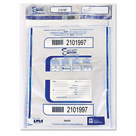 PMC58050 - Pm Company Triple Protection Tamper-Evident Deposit Bags