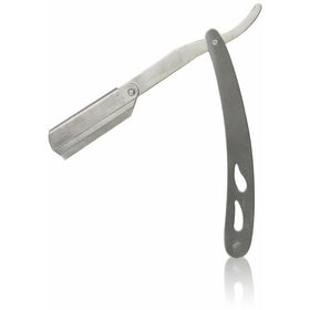 Stainless Steel Straight Edge Barber Razor and 5 Stainless blades