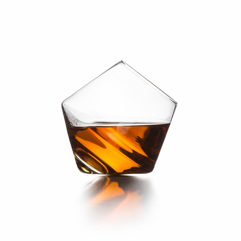 Sempli Cupa-Rocks Clear Whiskey Glasses, Set of 2 in Gift Box