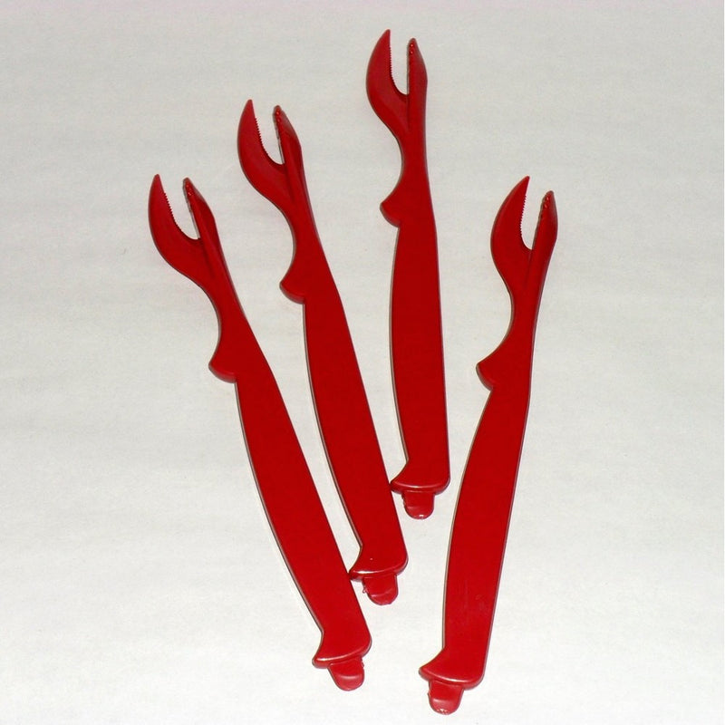 Sea-Sheller for Crab, Lobster, Shrimp - 4 pack (Red) by Spirit Brands