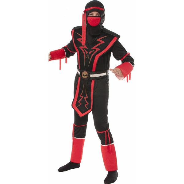 Rubie's Red and Black Skull Ninja Costume, Small