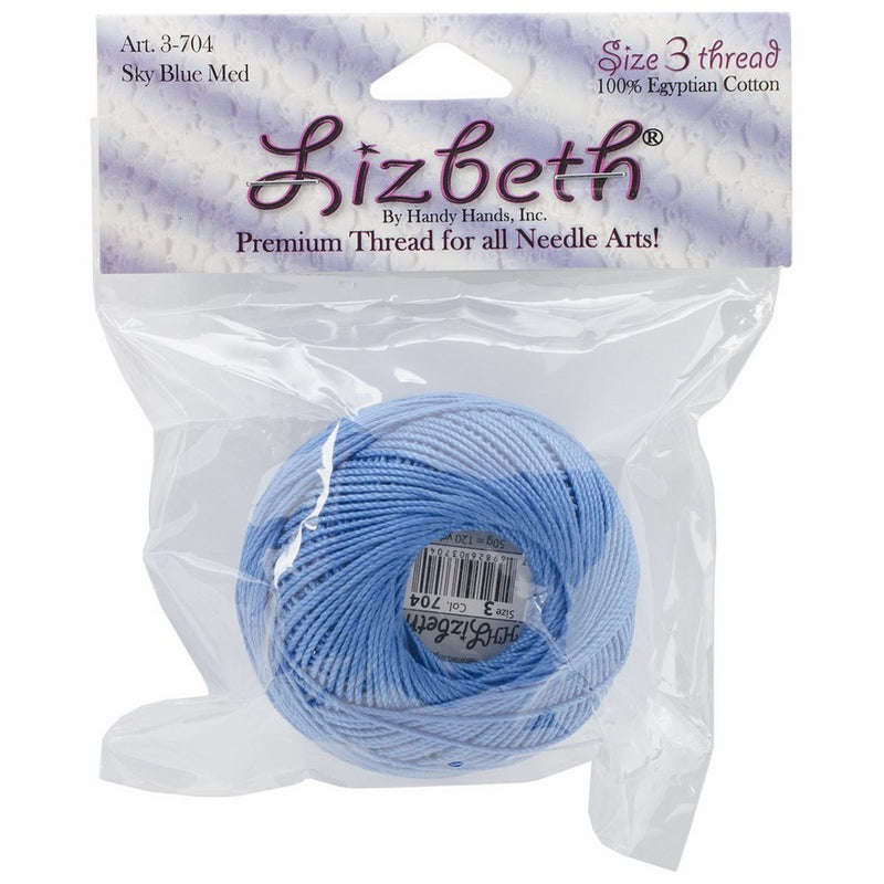 Lizbeth Cordonnet Cotton Size 3-Sky Blue Med