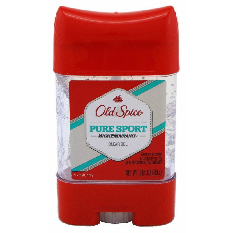 Old Spice Deodorant 2.85 Ounce Pure Sport Clear Gel (84ml) (3 Pack)