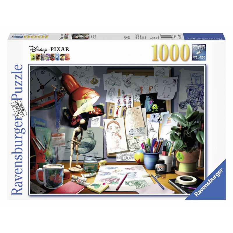 Ravensburger Disney Pixar: The Artist's Desk Puzzle (1000 Piece)