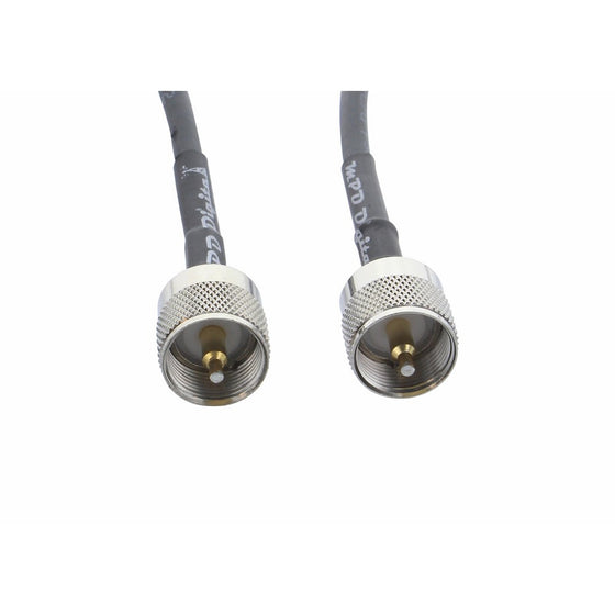 MPD Digital RG58-PL259-PL-259-male-2FT RG58 coaxial cable pigtail jumper with UHF PL-259 male connectors MILSPEC MIL-C-17 RF coaxial cable (2 FT)