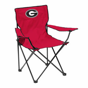 Logo Brands NCAA Georgia Bulldogs Adult Quad Chair, Red
