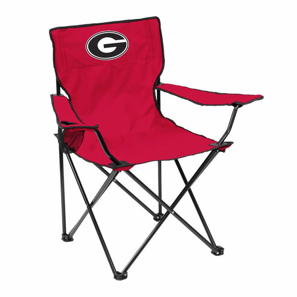 Logo Brands NCAA Georgia Bulldogs Adult Quad Chair, Red