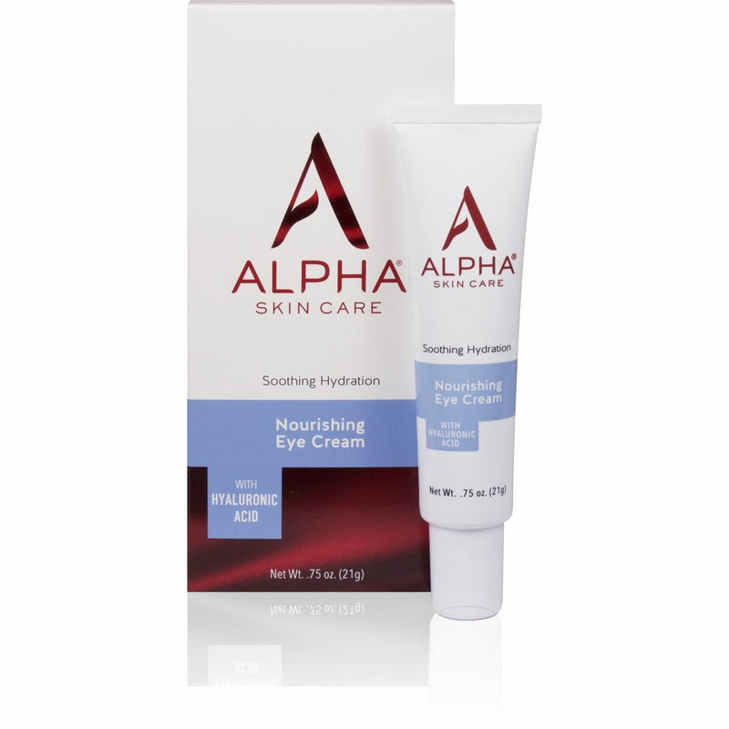 Alpha Skin Care - Nourishing Eye Cream, with Hyaluronic Acid, Soothing Hydration for Radiant Skin| Fragrance-Free and Paraben-Free| 0.75 Ounce (Packaging May Vary)