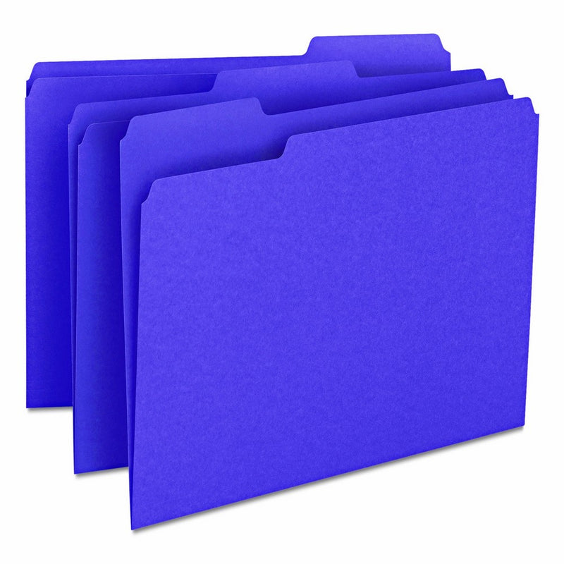 Smead File Folder, 1/3-Cut Tab, Letter Size, Purple, 100 per Box (13043)