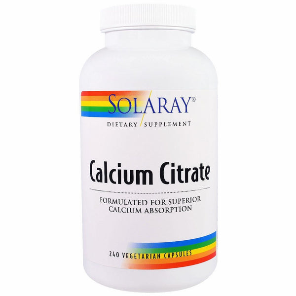 Solaray Calcium Citrate -- 240 Capsules