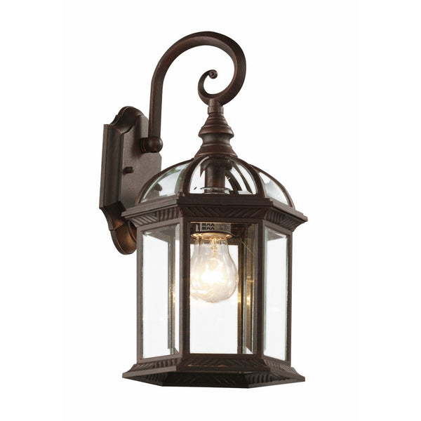 Trans Globe Lighting 4181 RT Outdoor Wentworth 15.75" Wall Lantern, Rust