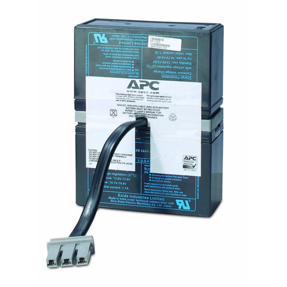 APC 2703286 UPS Replacement Battery Cartridge for UPS Models BR1500, BX1500 and select others (RBC33)