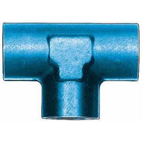 Aeroquip FCM2151 Blue Anodized Aluminum 1/4" NPT Female Pipe Tee