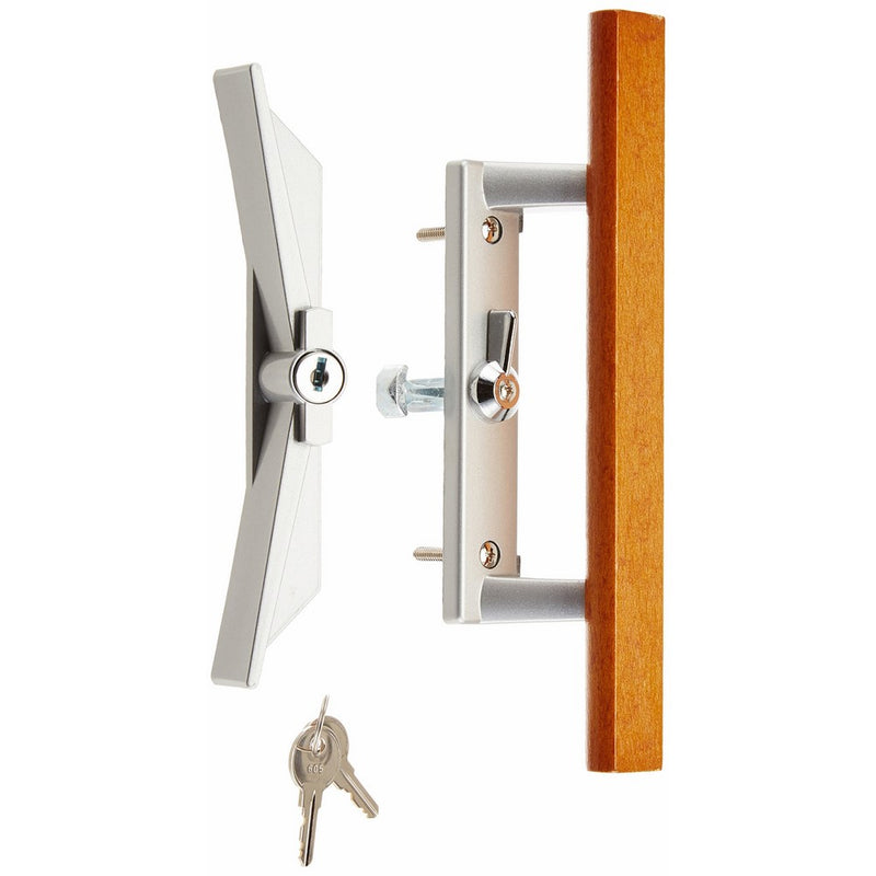 Wright Products VK1104 KEYED SURFACE MOUNT PATIO LATCH, ALUMINUM
