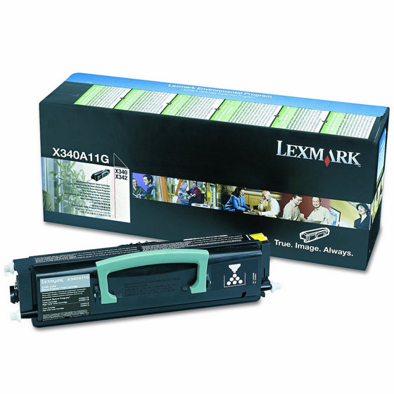 Lexmark X340A11G Toner, 2,500 Page-Yield, Black