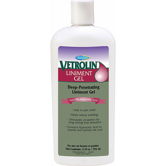 Vetrolin Liniment Gel - 12 oz