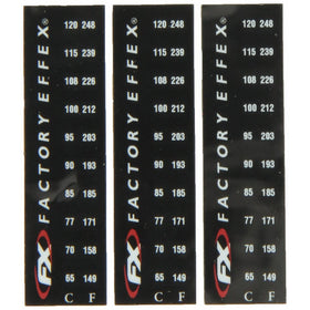 Factory Effex 08-90225 Temp Specialty Sticker, (Pack of 3)