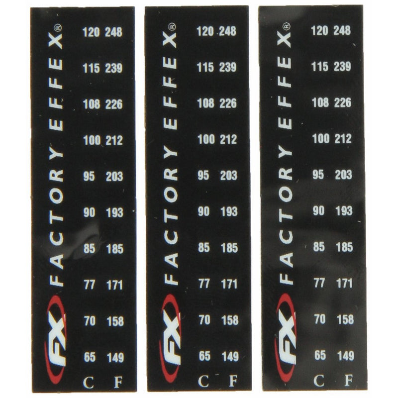 Factory Effex 08-90225 Temp Specialty Sticker, (Pack of 3)