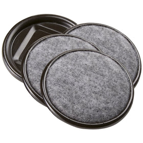 Waxman 4291295N Carpet Based Round Caster Cup, Gray, 2-1/2-Inch