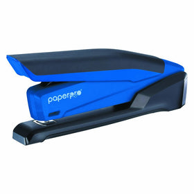 PaperPro inPOWER20 - 3 in 1 Stapler - One Finger, No Effort, Spring Powered Stapler, Blue (1122)