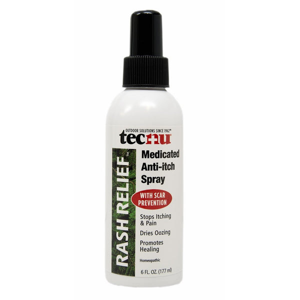 Tecnu Rash Relief Medicated Anti-itch Scar Prevention Spray Bottle, 6-Ounce