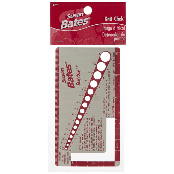 Susan Bates 14099Knit-Chek for Knitting Needle, 3 by 5-1/2-Inch