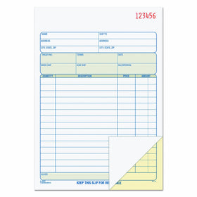 TOPS Sales Order Book, 2-Part, Carbonless, White/Canary, 5-9/16 x 7-15/16 Inches, 50 Sets per Book (46500)