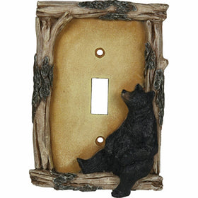 Rivers Edge Products 617 Bear Single Switch Electrical Cover Plage