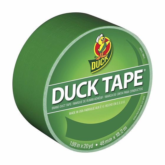 Duck Brand 1304968 Color Duct Tape, Green, 1.88 Inches x 20 Yards, Single Roll