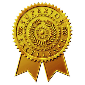 Great Papers! Starburst Ribbon Embossed and Gold Foil Certificate Seal, 1.75", 48 Count (903418)