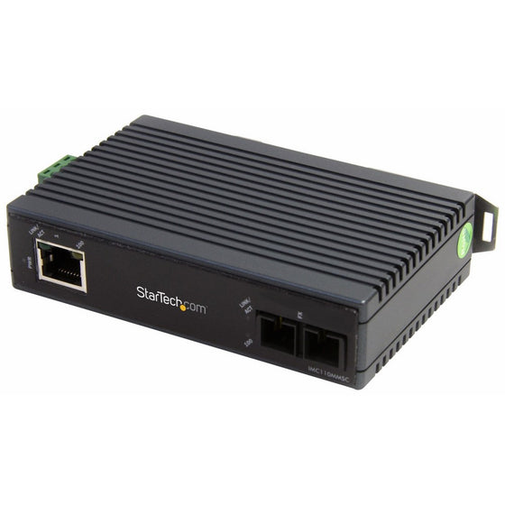 StarTech.com 10/100 Multi Mode Fiber Ethernet Industrial Media Converter SC 2 km (IMC110MMSC)