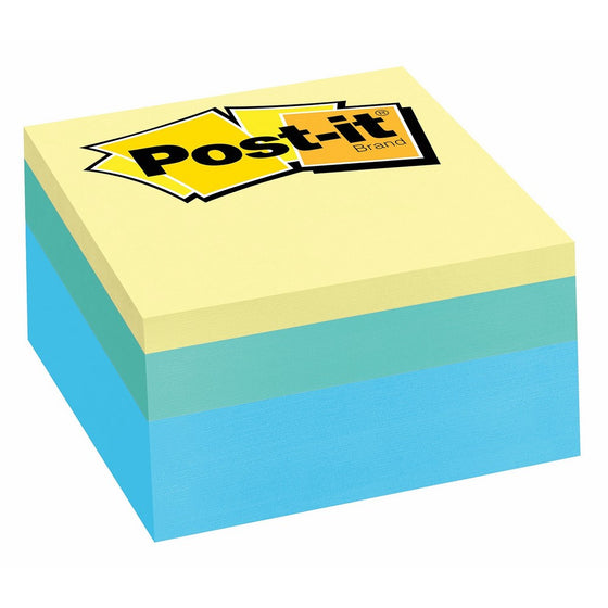 Post-it Notes Cube, 3 in x 3 in, Emerald Wave,400 Sheets/Cube (2053-SP)