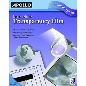 Apollo VCG7060E Laser Jet Printer and Copier Transparency Film, 50 Sheets (CG7060)