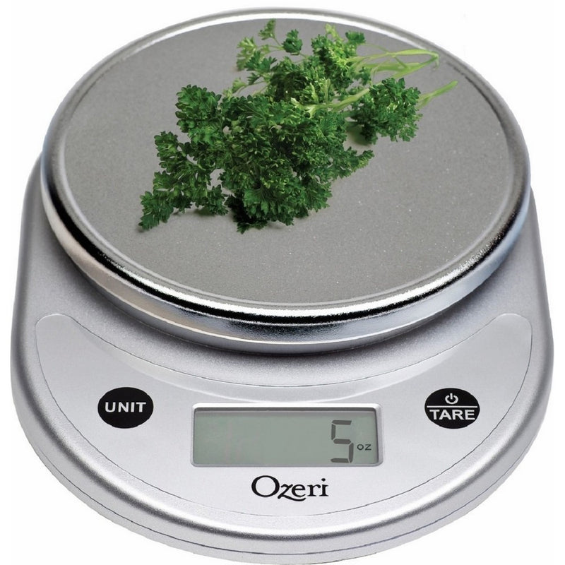 Ozeri Pronto Digital Multifunction Kitchen and Food Scale, Elegant Chrome