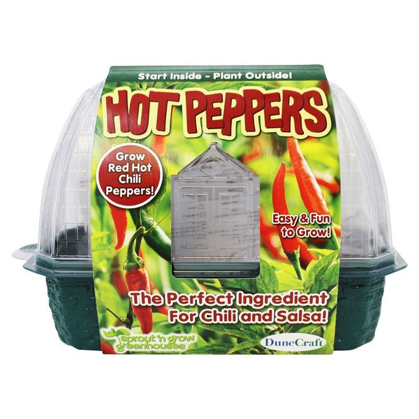 DuneCraft Hot Peppers Sprout and Grow Greenhouse