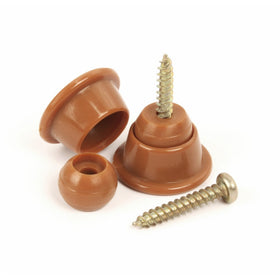 Slipstick CB210 Swivel Slider Floor Protector Glides for Chairs Legs / Furniture Feet (set of 8) 1-Inch Round - Caramel