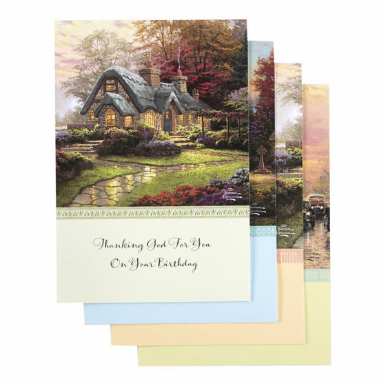 Thomas Kinkade - Birthday Inspirational Boxed Cards - Birthday Blessings