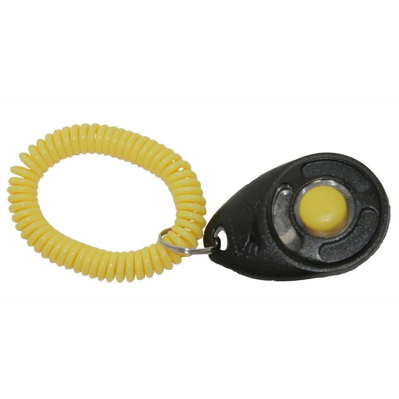 StarMark Black and Yellow Training Clicker with Yellow Wristband