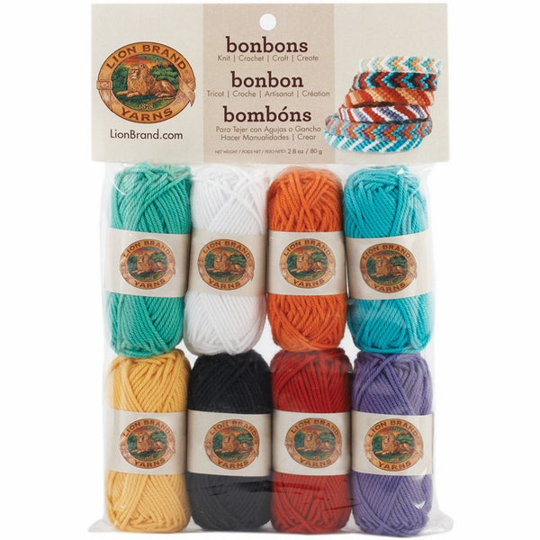 Lion Brand Yarn 601-630 Bonbons Yarn, Beach