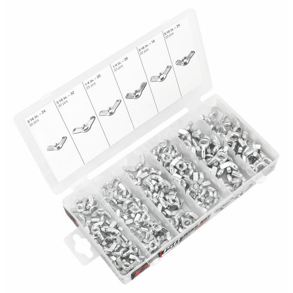 Performance Tool W5219 150pc Wing Nut Assortment With Case