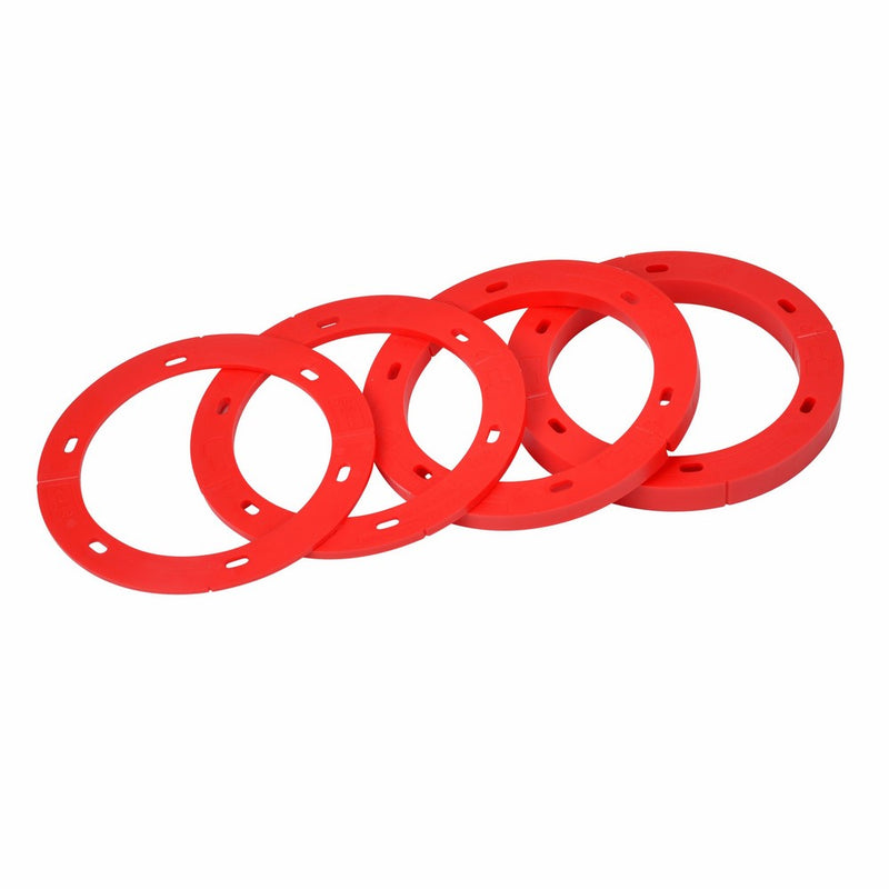 OATEY 43406 Set-Rite Spacer Kit - Includes All 4 Sizes, 1/8", 1/4", 1/2", 3/4", 1/8" - 3/4", Red