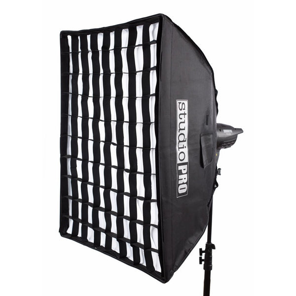 StudioPRO Professional Quality 36in x 48in Grid Softbox with Bowens Speedring Monolight Photo Studio Strobe Flash Lighting Light Modifer Diffuser