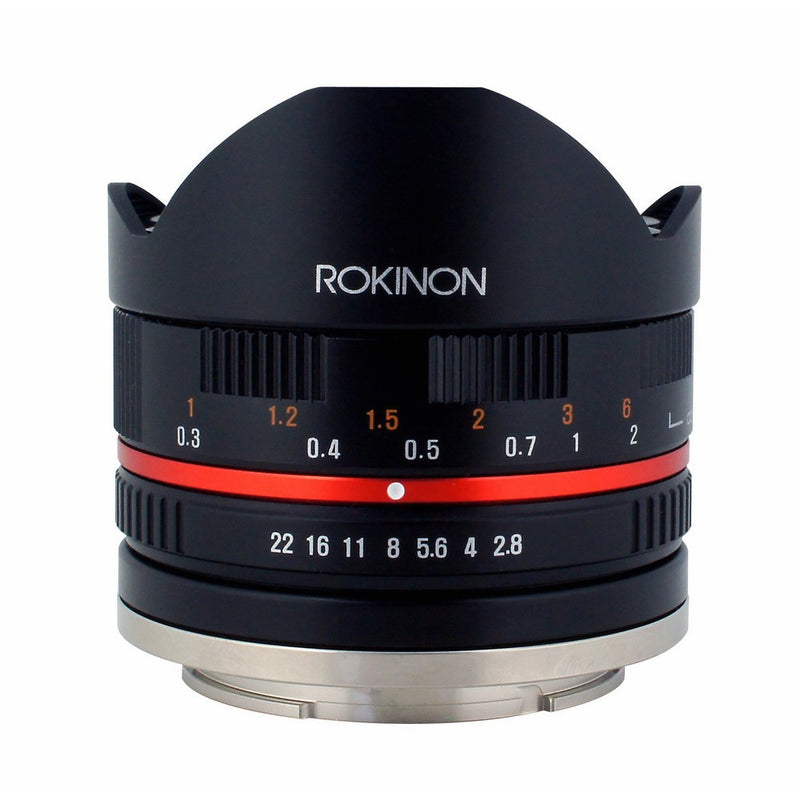 Rokinon 8mm F2.8 UMC Fisheye II (Black) Fixed Lens for Sony E-Mount (NEX) Cameras (RK8MBK28-E)