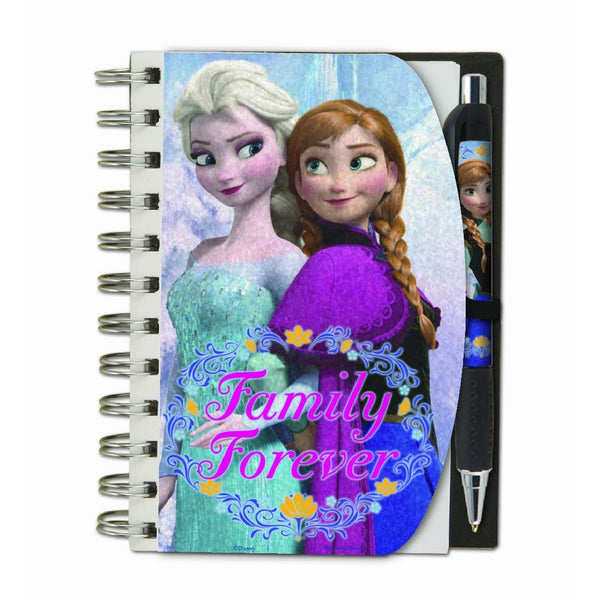 National Design Disney Frozen Holographic 4 x 6" Deluxe Hardcover Notebook and Pen Set