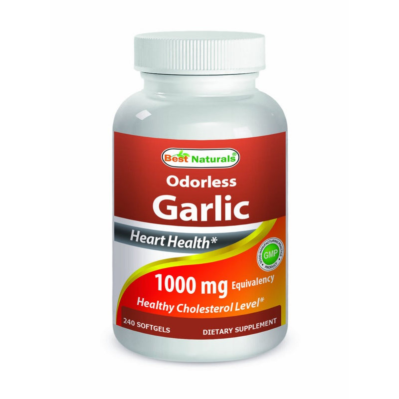 Best Naturals Odorless Garlic 1000 mg 240 Softgels