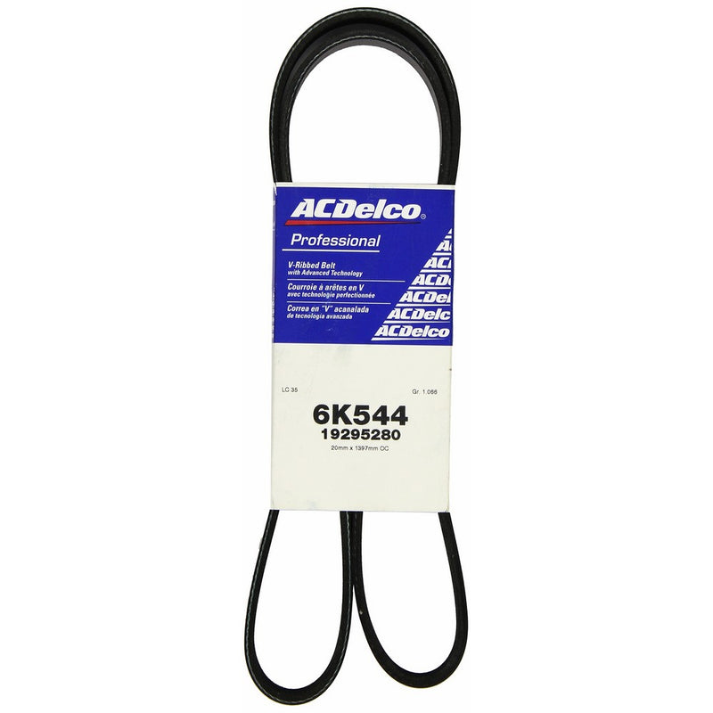 ACDelco 6K544 Professional V-Ribbed Serpentine Belt